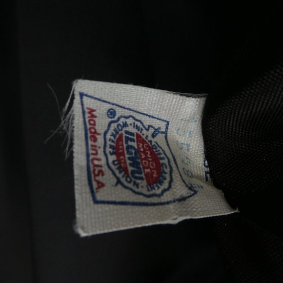 Vintage Komitor Black Velvet Swing Coat Gold Hardware Lined USA Union 18 20 Plus - Picture 11 of 12